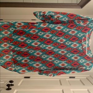 Peach Love Ikat Print Blouse